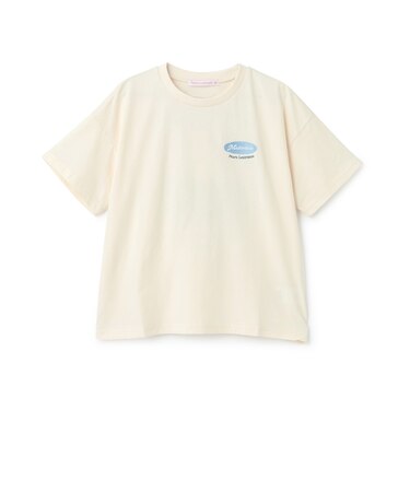 【7days】バックガールイラスト半袖Tシャツ