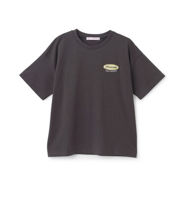 【7days】バックガールイラスト半袖Tシャツ
