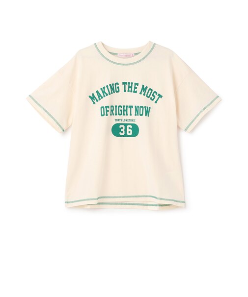 【7days】ロゴナンバー半袖Tシャツ