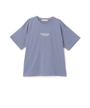 【7days】バックガールイラスト半袖Tシャツ