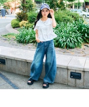 【LTXC/接触冷感】バルーンデニムパンツ