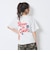 【秒かわトップス】【GOODPRICE】【綿100%】発泡フラワーロゴ半袖T