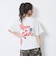 【秒かわトップス】【GOODPRICE】【綿100%】発泡フラワーロゴ半袖T