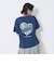 【秒かわトップス】【GOODPRICE】【綿100%】バックハートロゴ刺しゅう半袖T