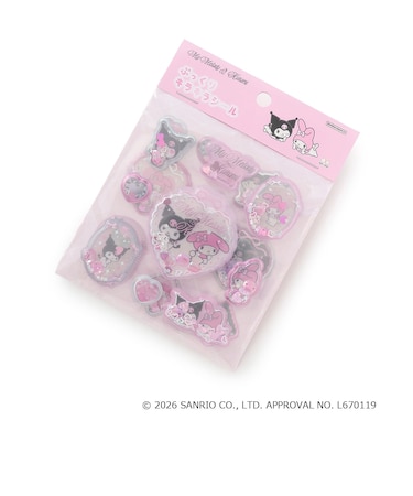 【マイメロクロミ】ぷっくりキラキラシール