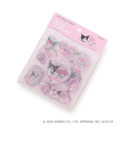 【マイメロクロミ】ぷっくりキラキラシール