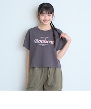 【綿100%】グラデーションロゴ刺しゅう半袖T