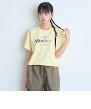 【綿100%】グラデーションロゴ刺しゅう半袖T