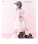 【ESTHER BUNNY】【綿100%】袖レースレイヤードTシャツ