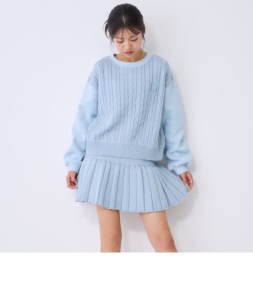 【洗える】ニットセットアップ