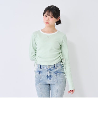 【抗菌防臭】サイドドロストテレコ長袖T▼