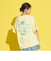 【GOKUGOKU/快適】【快適マルチ機能/接触冷感・吸水速乾・UV・遮熱】バックワッペンルーズ半袖T