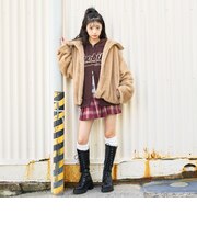 ダブルジップファーブルゾン