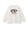 【綿100%】ロゴベロアアップリケ長袖T