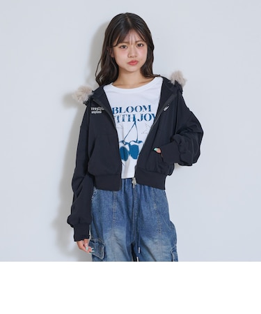 【LTXC】ファー付ZIPパーカー▼