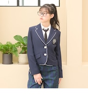 【卒服・セレモニー・フレッシャーズ】エンブレムつきパイピングジャケット