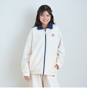 【洗える/静電気軽減/セット可】あったかフリースジップブルゾン