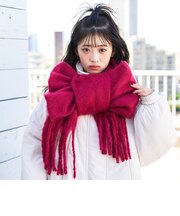 【LTXC】ロゴ刺繍ボリュームマフラー
