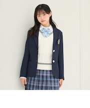 【卒服・セレモニー・フレッシャーズ】エンブレムつきテーラードジャケット