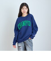 【LTXC/Champion/綿100%】フロッキーロゴネックプルオーバー