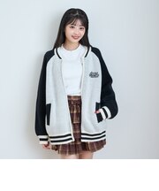 【LTXC/洗える】ラグランニットブルゾン