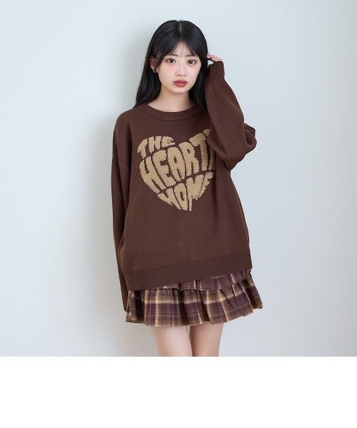 【洗える】もこもこサガラモチーフルーズニット