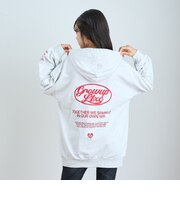 【LTXC/綿100%】バックロゴチュニックパーカ