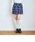 【起毛】ベルト付チェックプリーツスカート