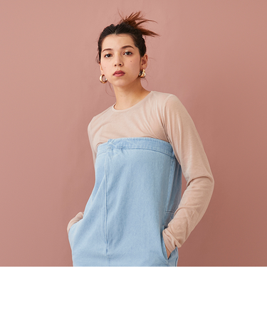 【LADIES】シアーTシャツ・ブラトップつき