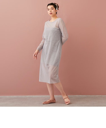 【LADIES】シアーワンピース・インナーつき