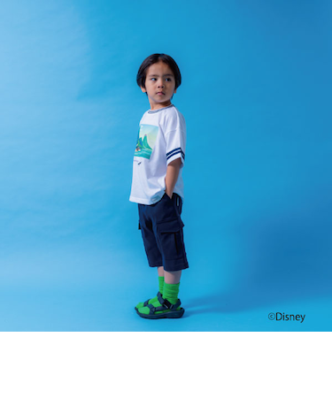 【Disney】【リンク】ピーター・パン/ライン半袖Tシャツ