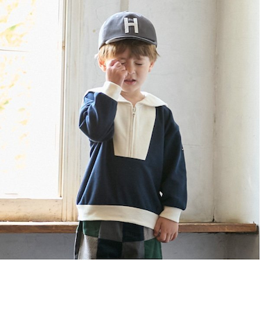 セーラー衿プルオーバー