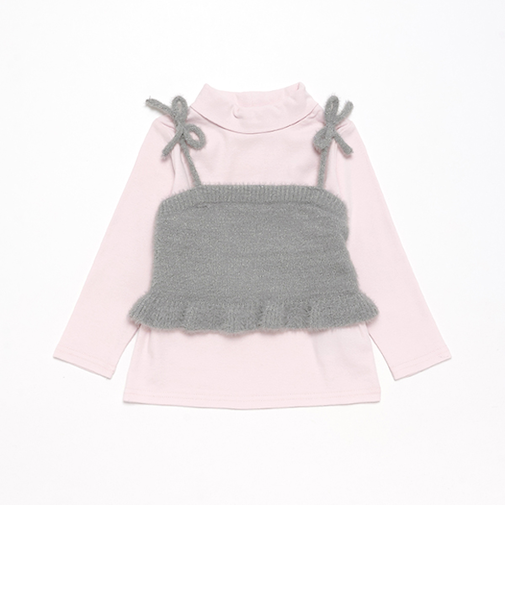 【リンク】キラキラニットビスチェセット(キッズ)