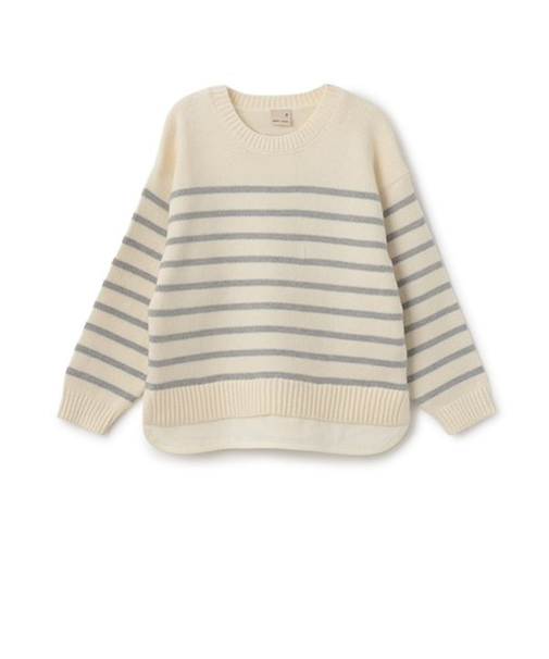 【ウォッシャブル】ボーダーニット