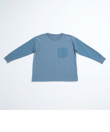 袖ポケット布帛ワイドロンT