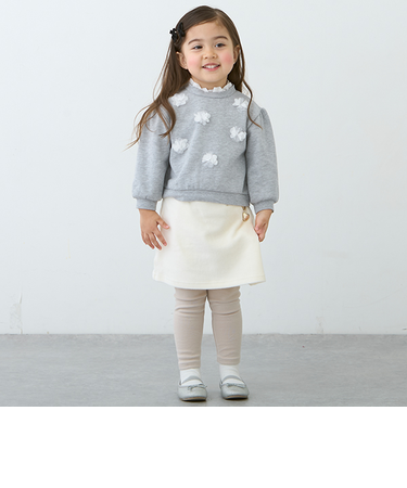 【リンク】ハート釦レギつきスカート(キッズ)