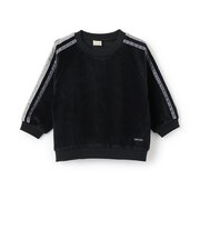 ベロア袖ラインプルオーバー