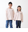 【パパもおそろい】kidsボーダー肩切替ビッグロンT