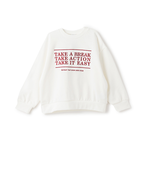 【パパもおそろい】Kidsロゴワイドスウェット