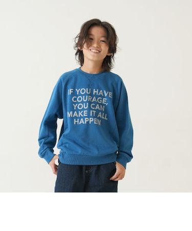 【パパもおそろい】Kidsラグランワイドスウェット