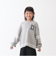 【洗濯機可】サガラワッペンラインニット