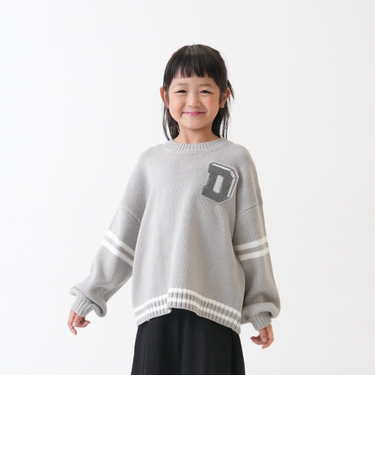 【洗濯機可】サガラワッペンラインニット