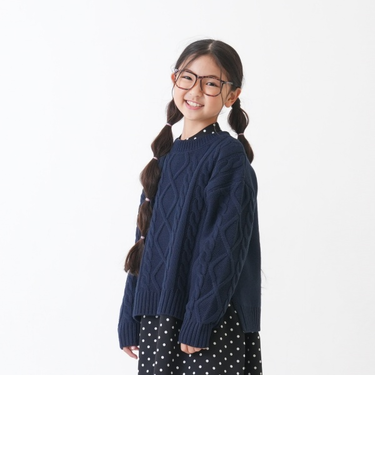 【洗濯機可】7Gケーブルニット