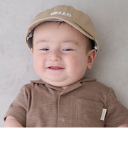 ロゴ刺繍キャップ