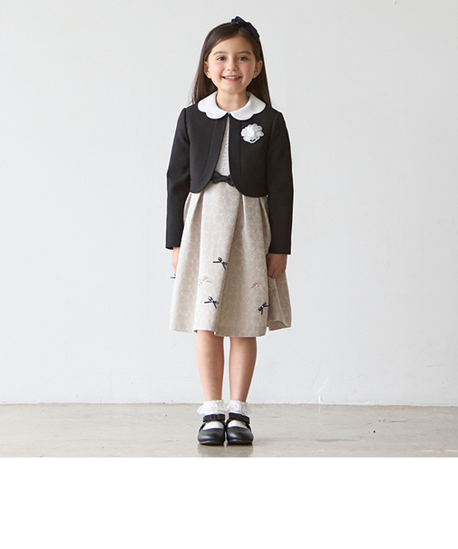 ジャガードリボンOP+衿つきJKセット