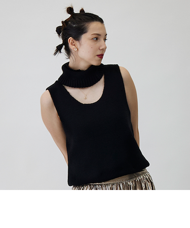 【LADIES】ネック取り外しベスト