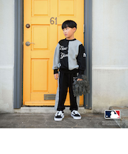 【MLB】サイド切替裏毛パンツ