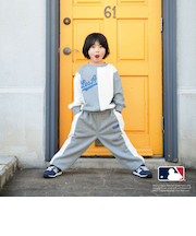 【MLB】サイド切替裏毛パンツ