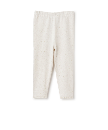 【フワもちっと】裾レースレギンス