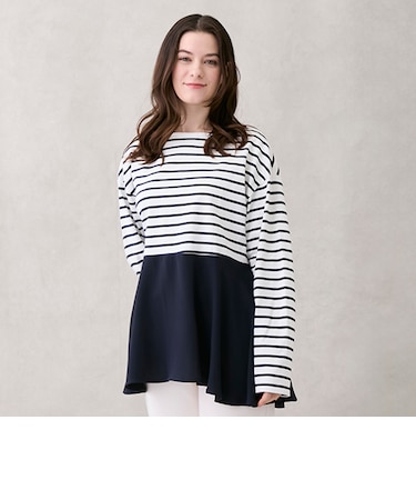 【親子リンク】ペプラム長T